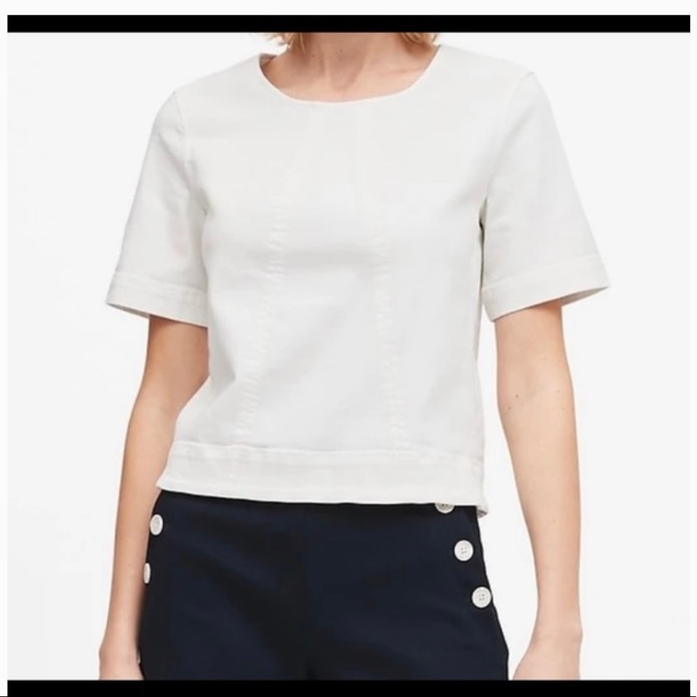 Banana Republic Denim Cropped Top